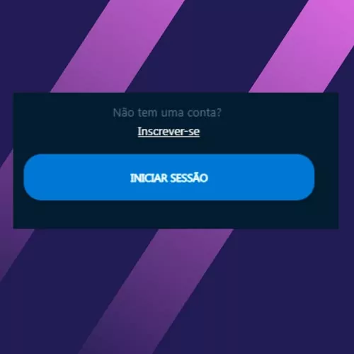 Clique em "Login" após preencher os dados